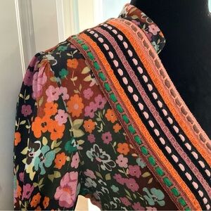 BL^NK LONDON Anthropologie Top Boho Gypsy Small